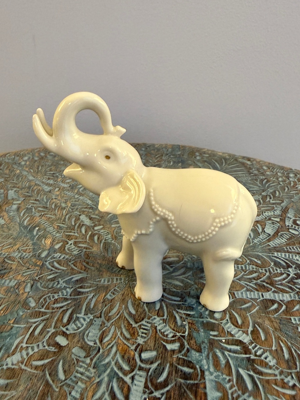 Lenox Touch of Luck Porcelain Elephant Figurine